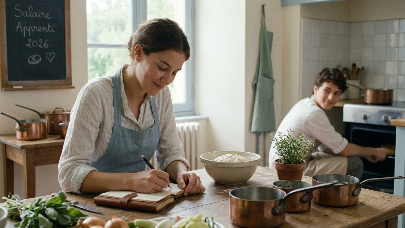 Salaire d'un apprenti en cuisine en 2026